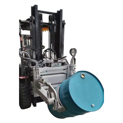 Hidraŭlika Forklift 55 Ggallon Tambura Krampo por Forklifoj