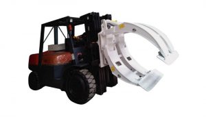 Materialo Manipulado Ekipaj Forklift Paper Roll Clamp