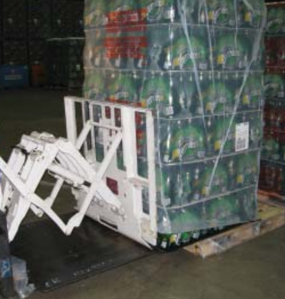 Forklift Pull Push Attachment Use In Drink Industry